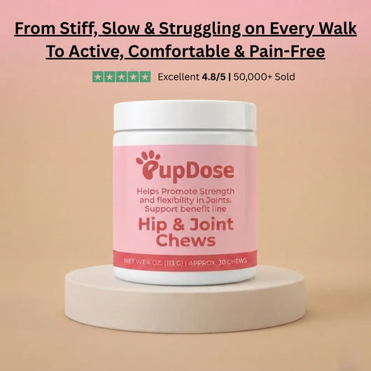Hip & Joint Chews — Cartilage Support, Inflammation Relief & Long Term Mobility for Dogs